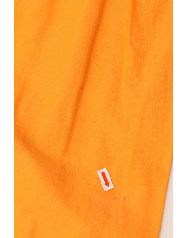 Gonna a trapezio per ragazze VINTAGE 12-13 anni W30 in cotone arancione