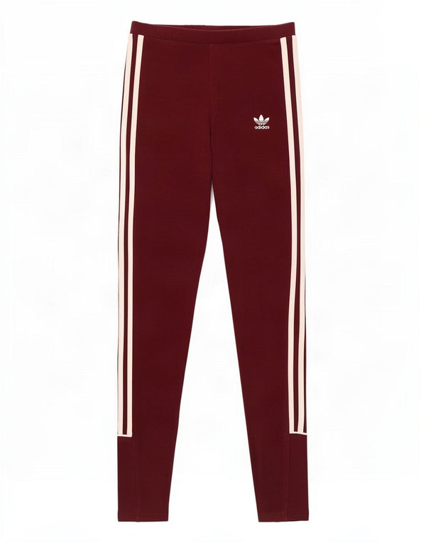 Leggings Adidas da donna UK 6 XS Borgogna cotone