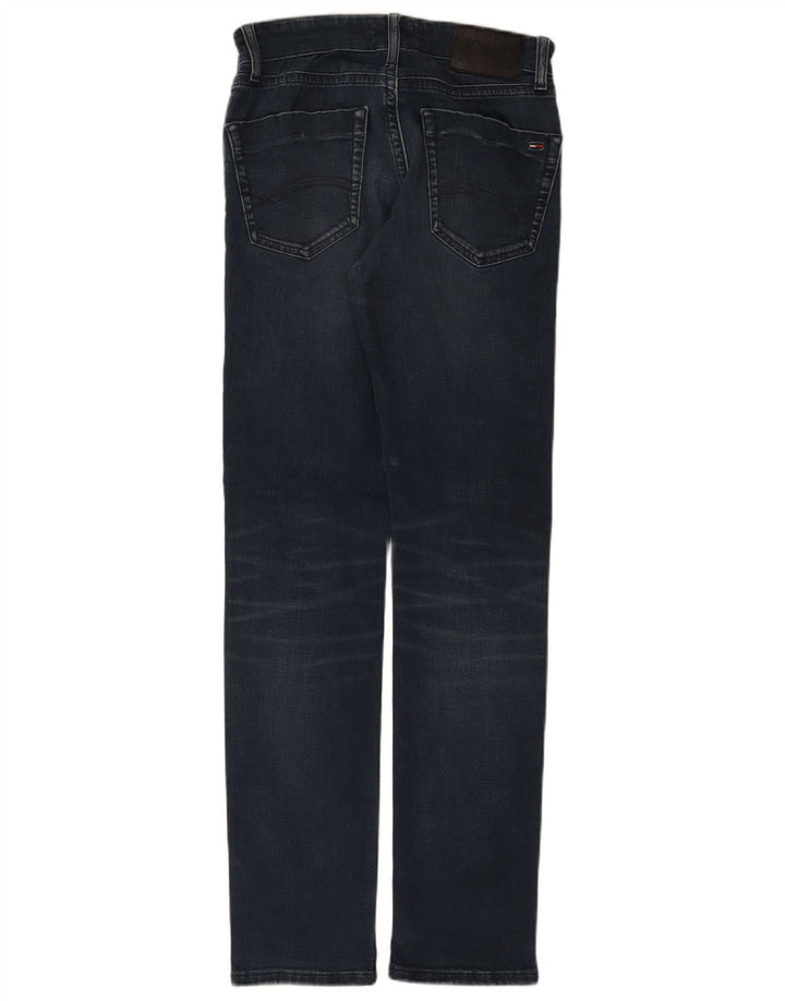 Jeans slim da uomo Tommy Hilfiger W27 L32 cotone blu navy