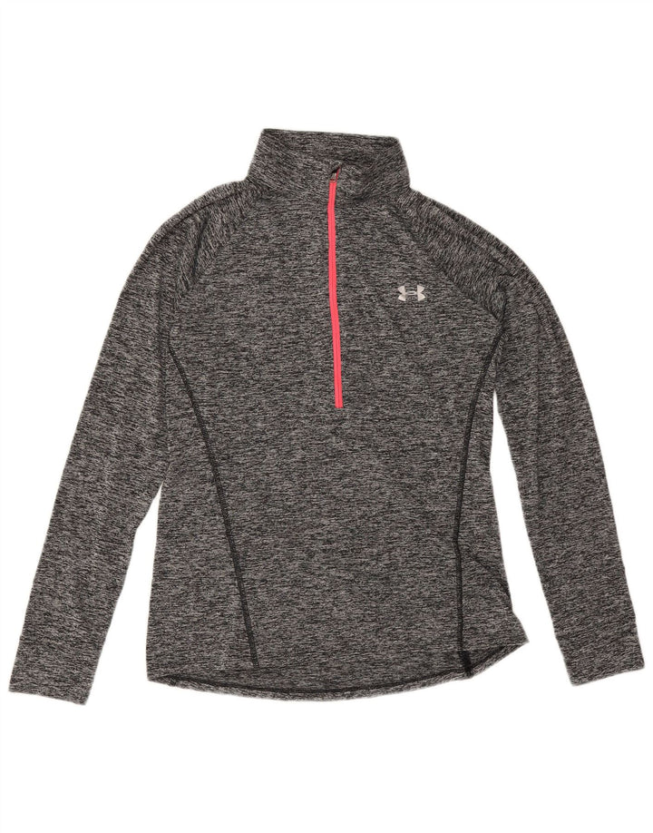 Maglietta Under Armour da donna Heat Gear Pullover UK 12 Grigio medio