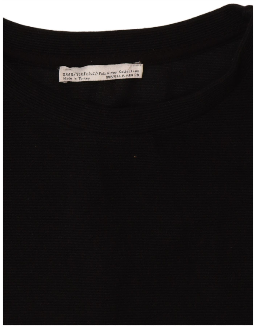 Abito a trapezio da donna Zara UK 14 medio nero