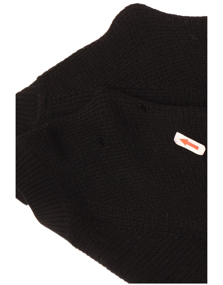 Calvin Klein Jeans Maglione girocollo da uomo piccolo in lana nera