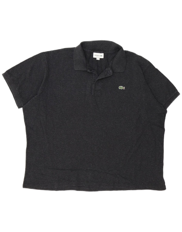 Polo Lacoste da uomo vestibilità classica taglia 8 3XL cotone grigio