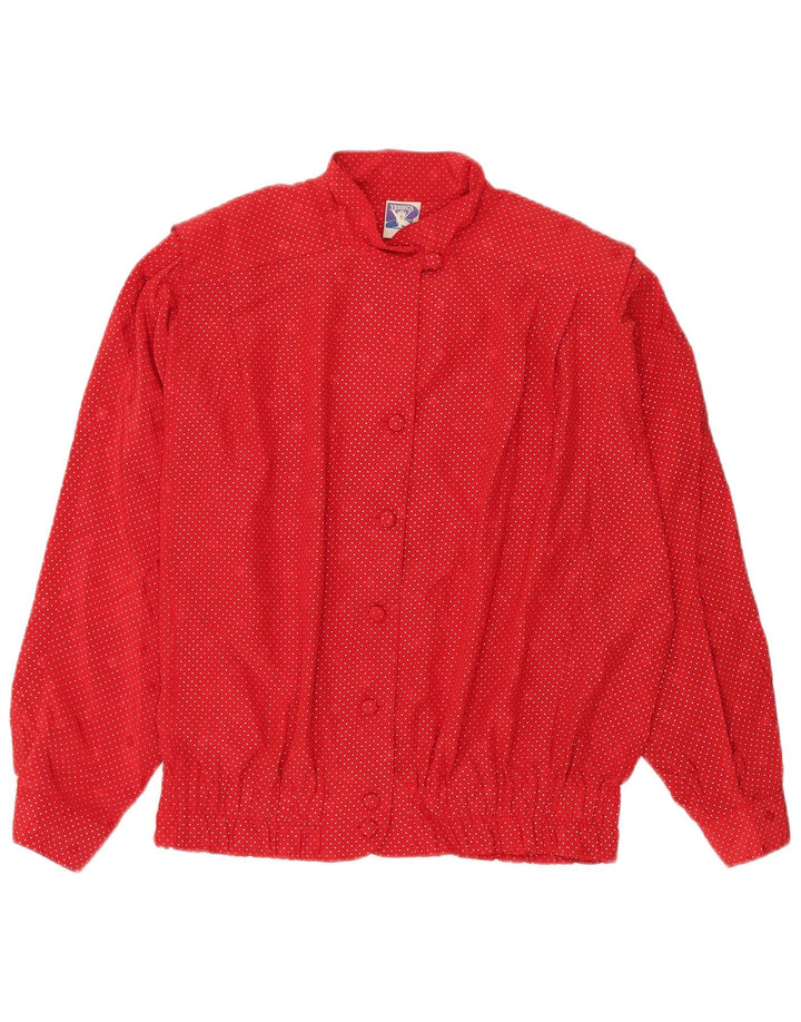 YESSICA Camicetta oversize da donna EU 40 Poliestere maculato rosso medio