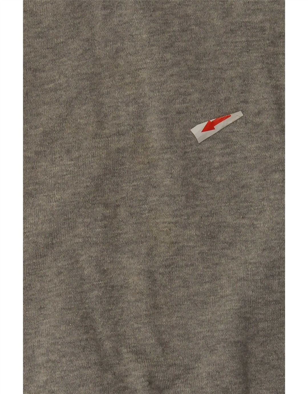 Maglione Zara da uomo a maniche corte con scollo a V grande grigio screziato