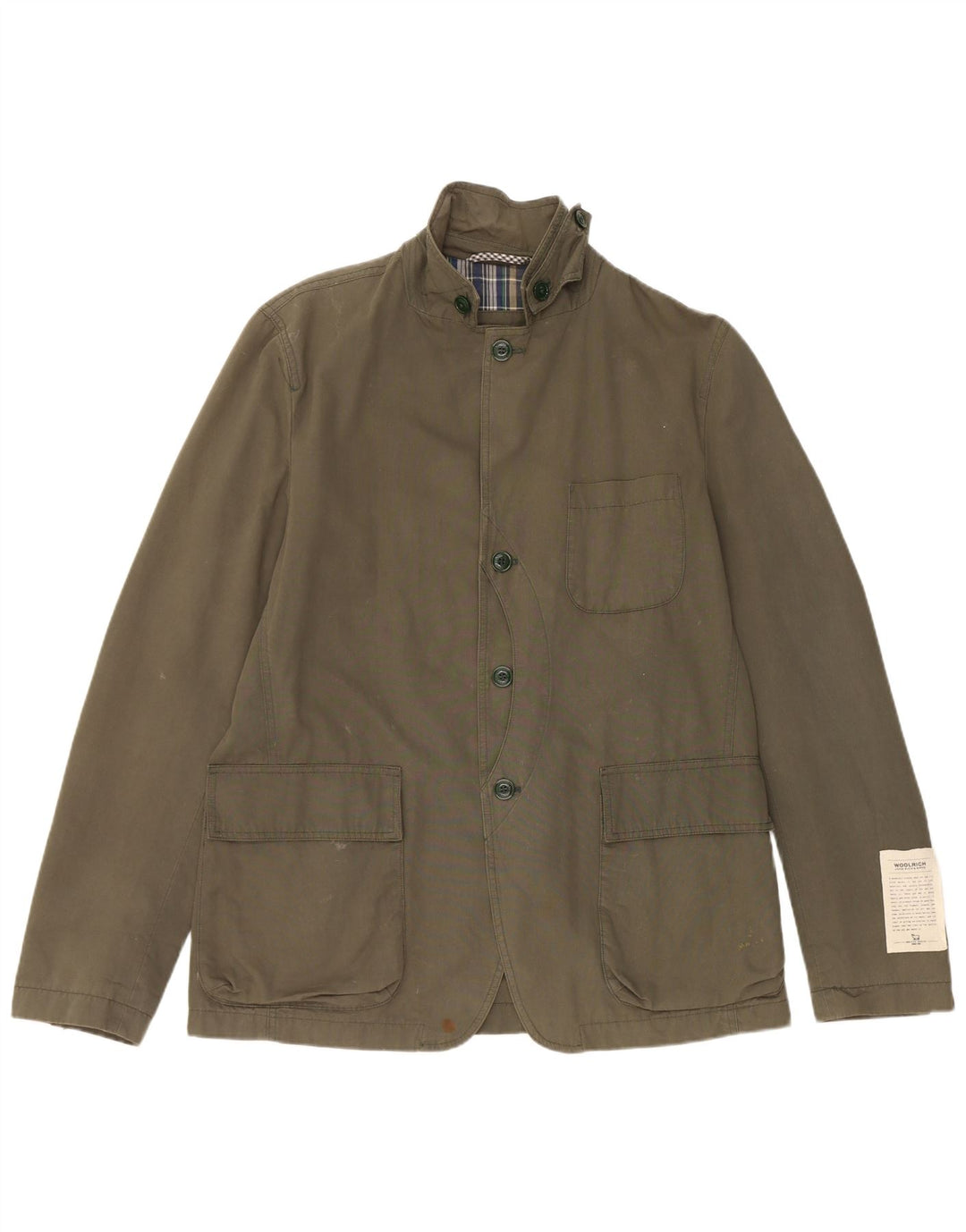Giacca utility da uomo Woolrich UK 40 Large Green Cotton
