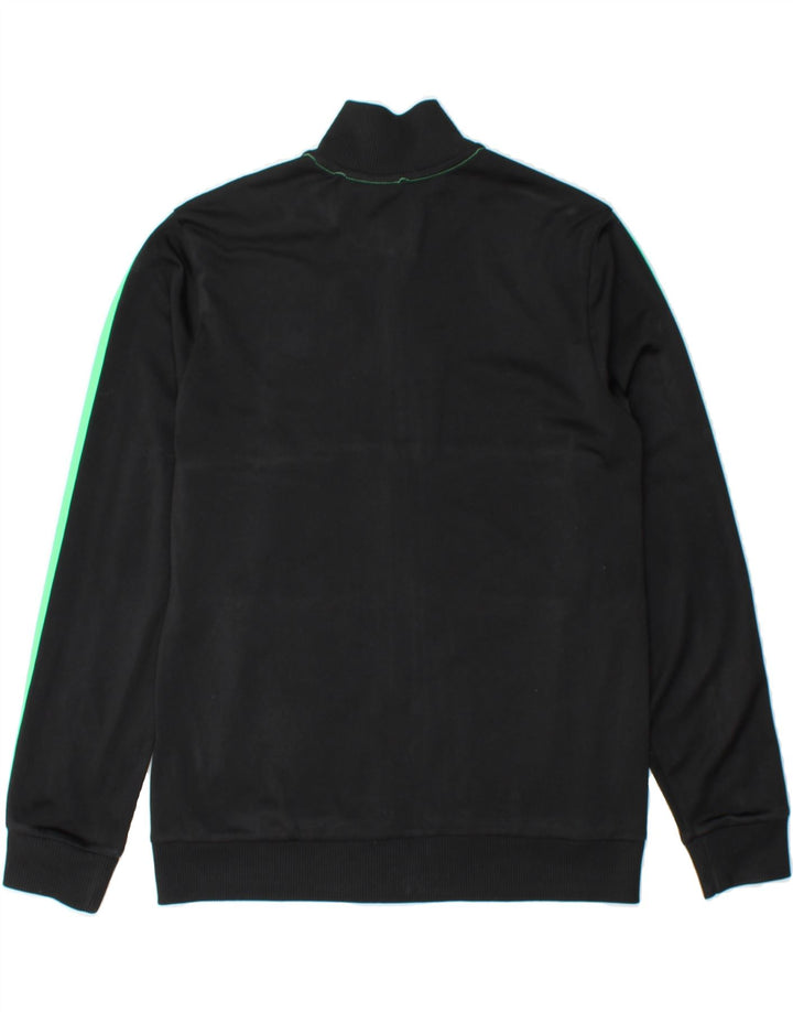 ADIDAS Boys Tracksuit Top Jacket 13-14 Years Black Colourblock Polyester Vintage Adidas and Second-Hand Adidas from Messina Hembry 