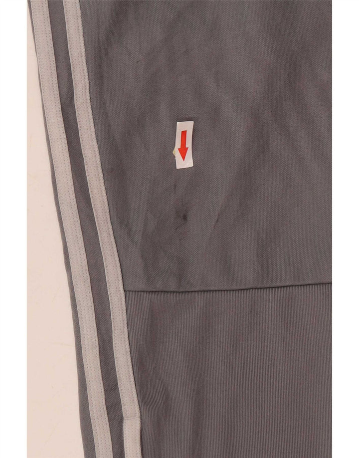 Pantaloni da tuta da donna Adidas UK 12/14 Poliestere grigio medio