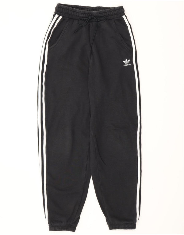 Pantaloni da tuta da donna Adidas Joggers UK 8 Small Black Cotton