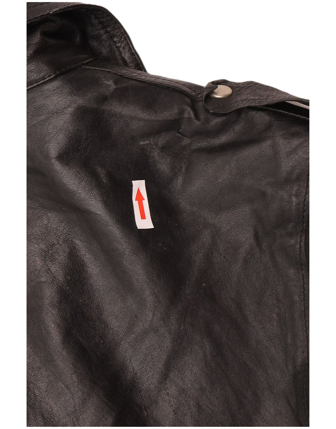 Giacca da motociclista in pelle da uomo vintage IT 52 XL Nera
