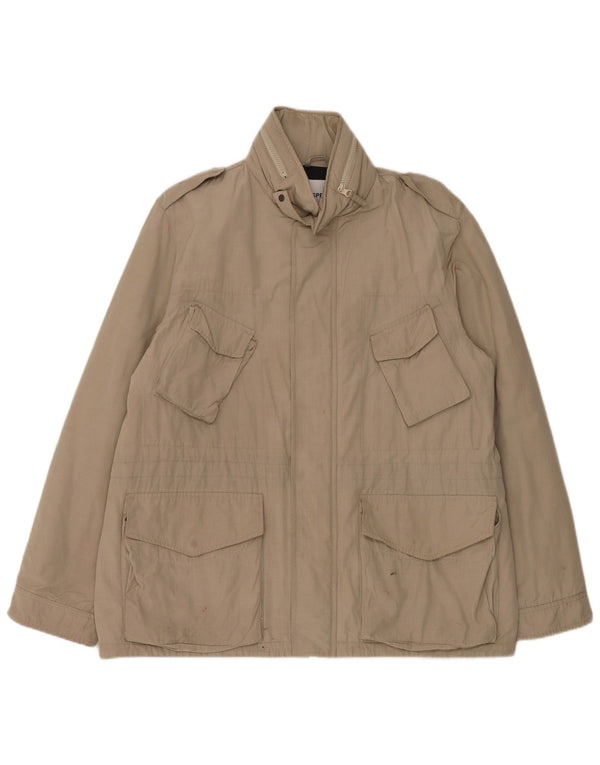 Giacca militare da uomo con cappuccio Aspesi UK 44 2XL Nylon beige