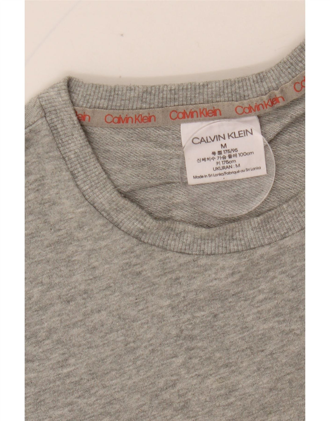 CALVIN KLEIN Felpa con grafica da uomo Maglione grigio medio