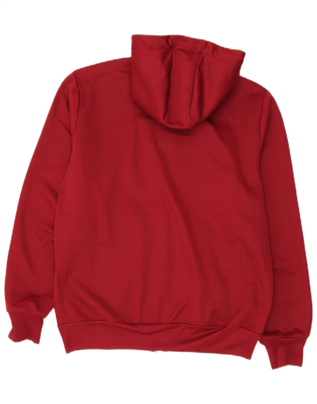 ERREA Felpa con cappuccio da uomo con zip grande rossa in poliestere