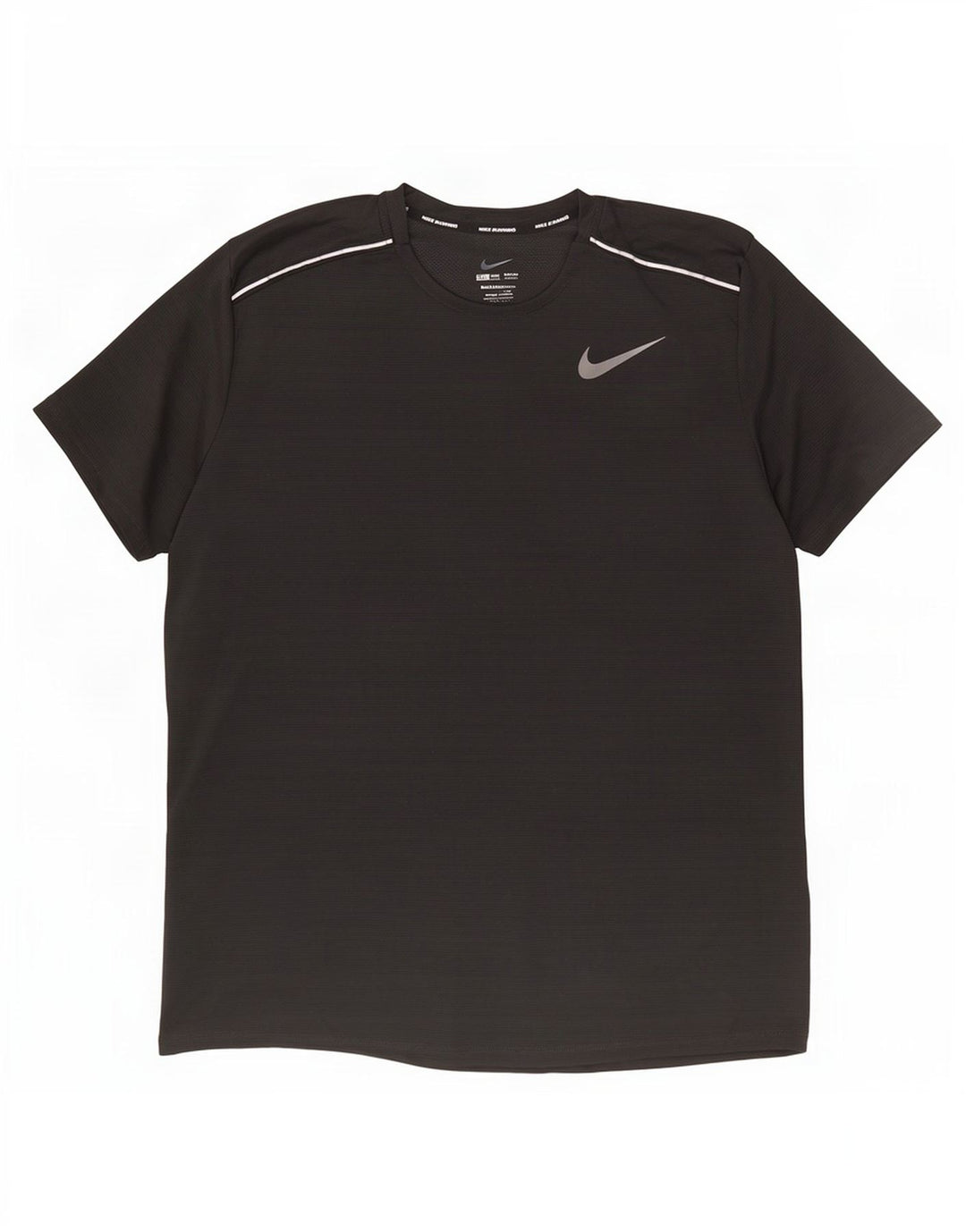 T-shirt Nike Dri Fit da uomo, grande, in poliestere a righe nere