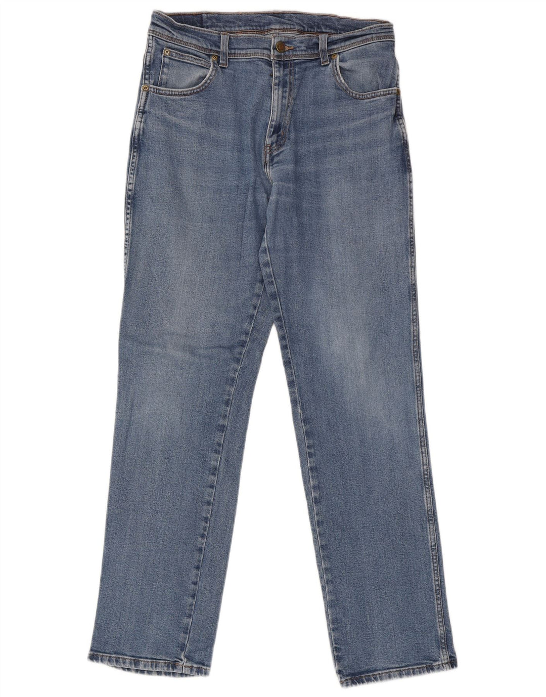 Jeans dritti da uomo Wrangler W33 L34 cotone blu