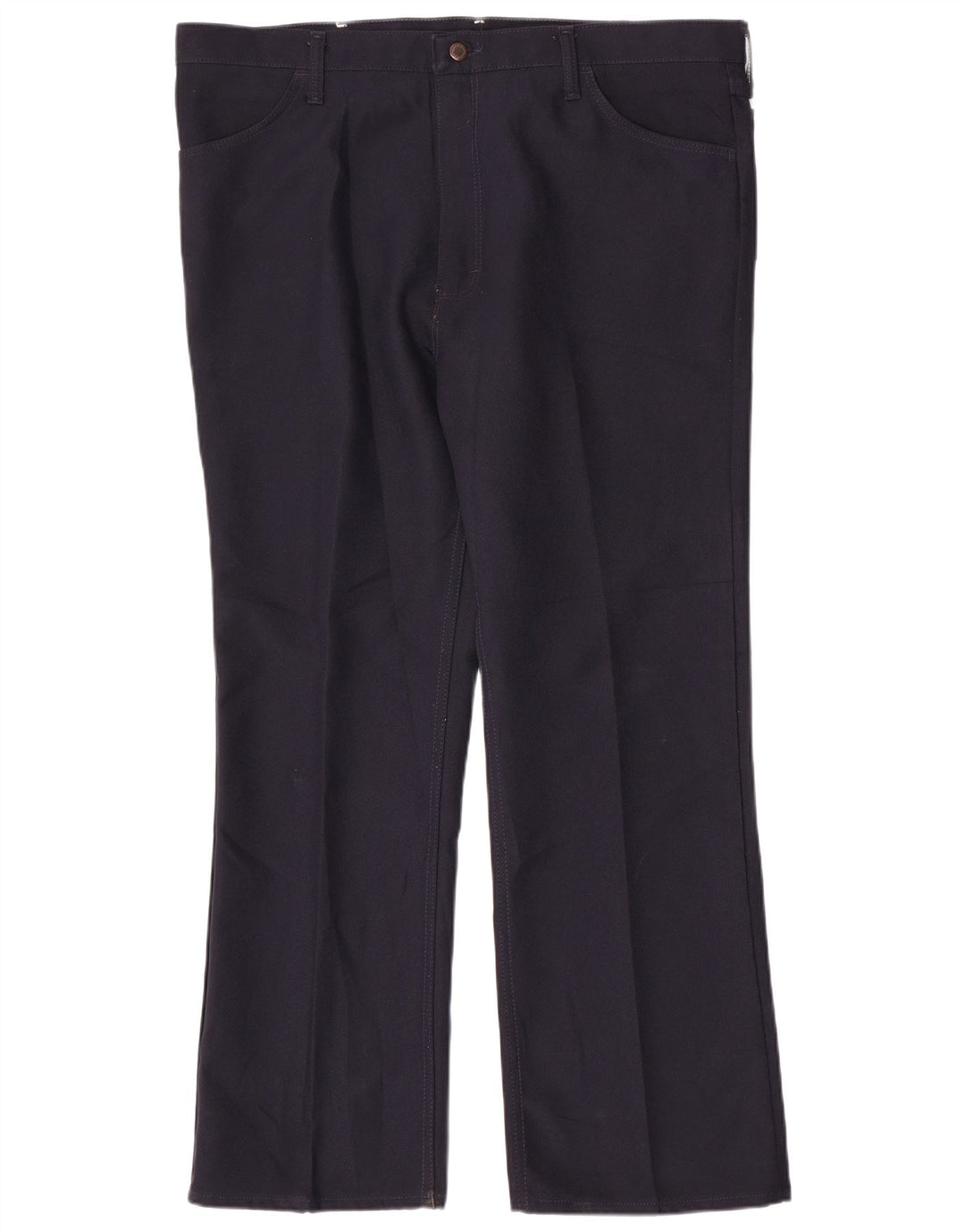 Pantaloni casual dritti da uomo WRANGLER W42 L30 poliestere blu navy