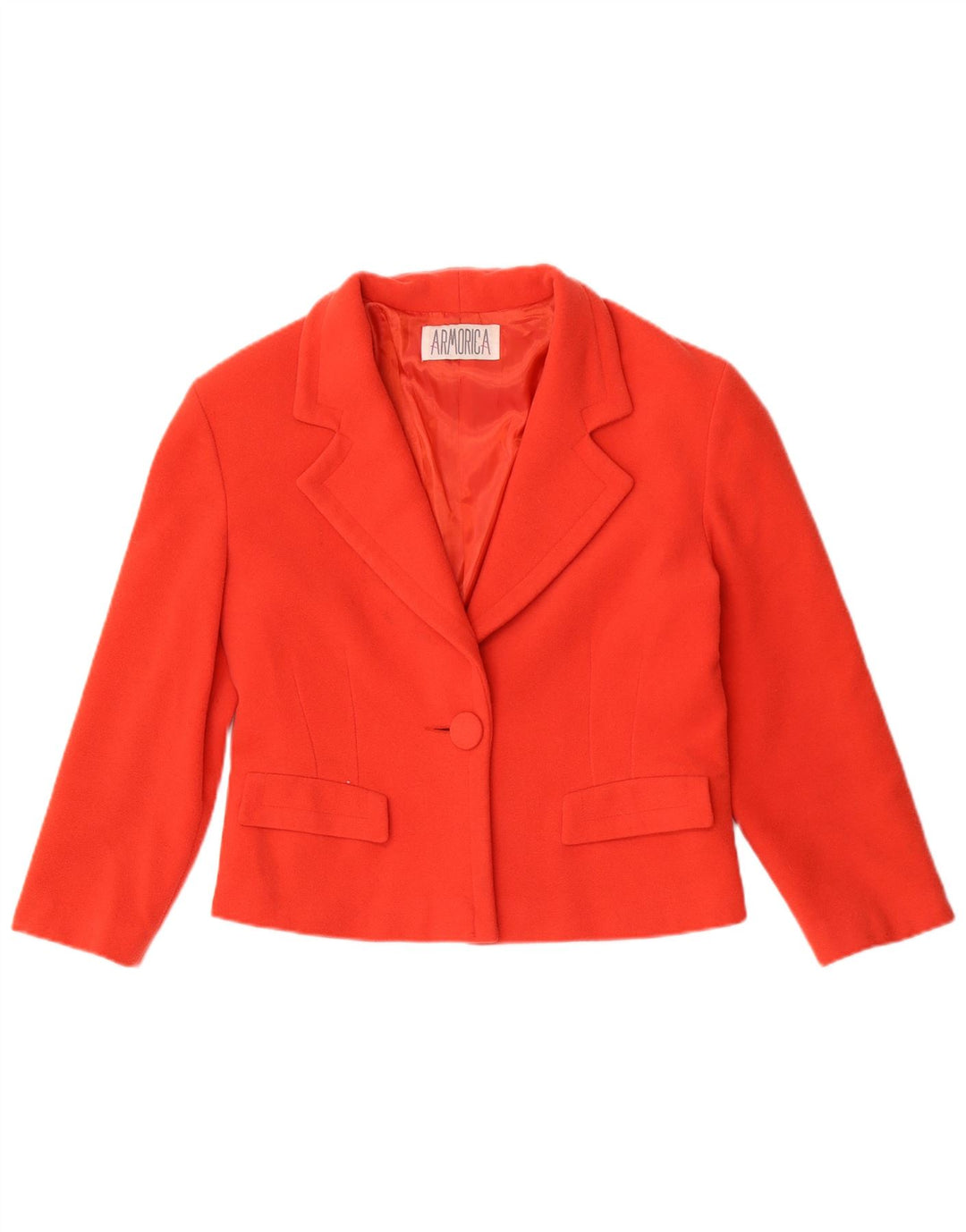 Giacca blazer da donna a 1 bottone Armorica IT 44 lana rossa media