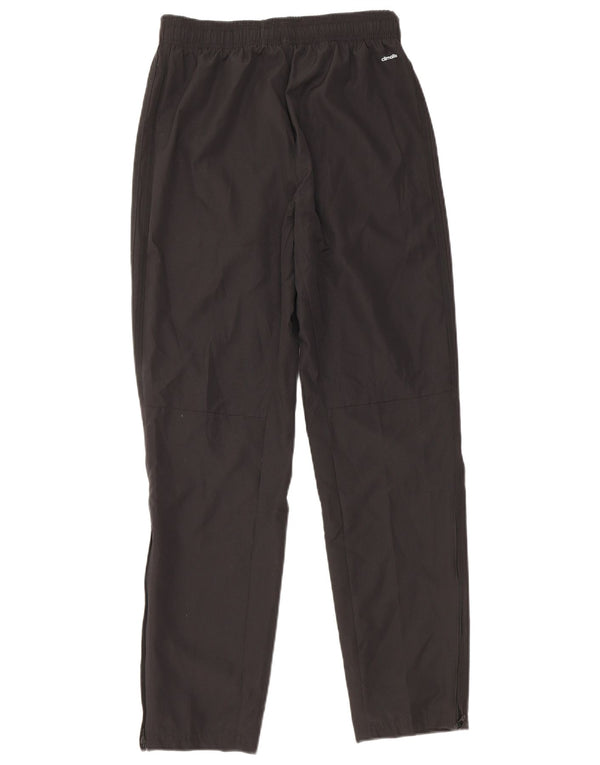 Pantaloni della tuta Adidas Climalite da ragazzo 13-14 anni in poliestere nero