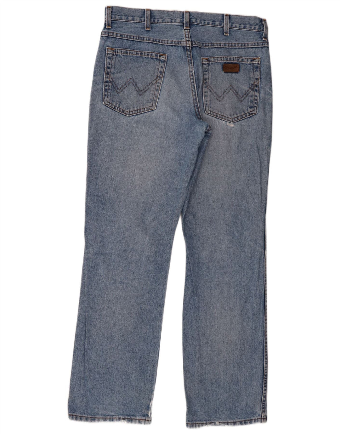 Jeans dritti da uomo Wrangler vestibilità regolare W34 L32 cotone blu