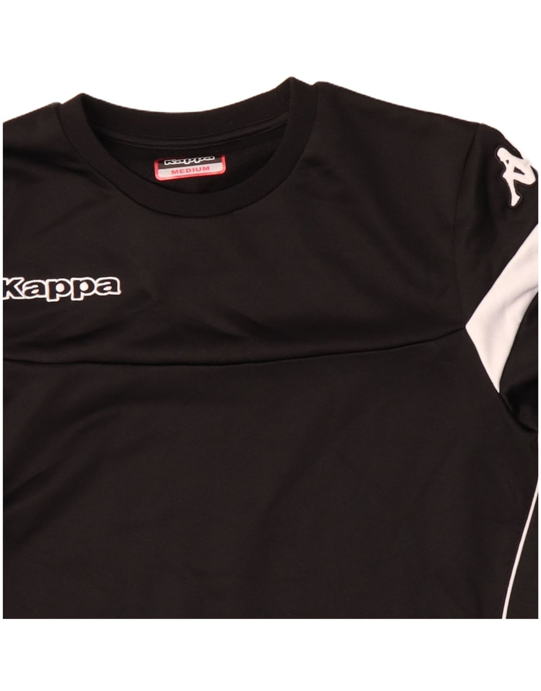 Felpa grafica da uomo Kappa, maglione, colore nero medio, in poliestere color block
