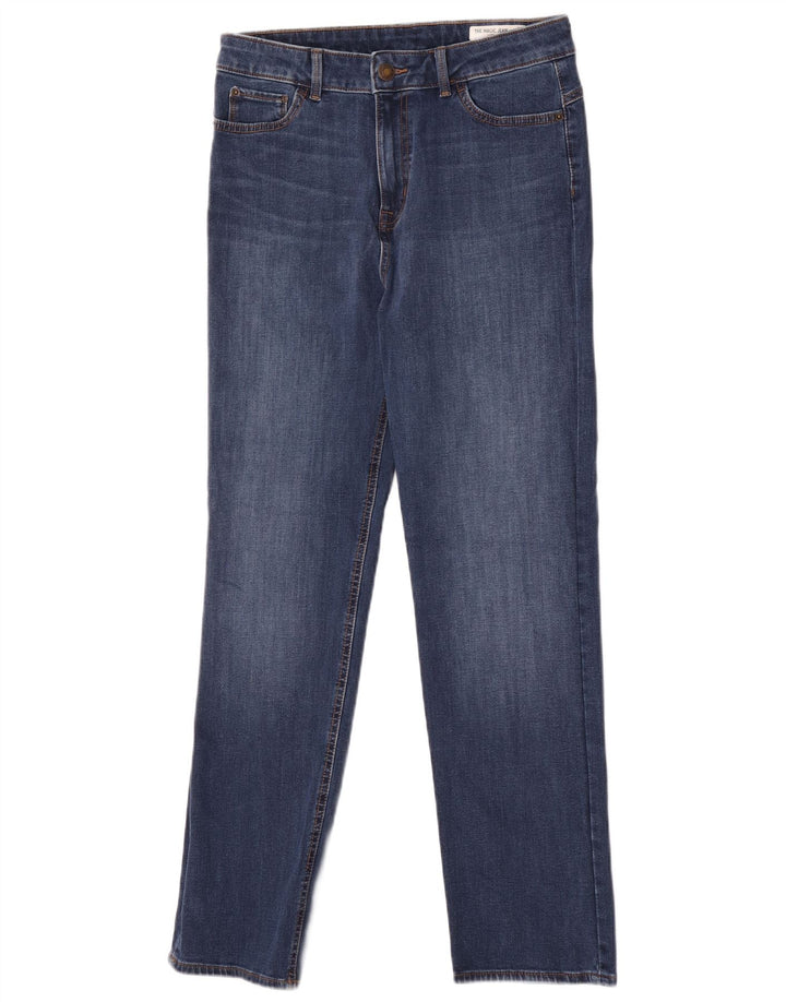 Marks & Spencer Donna The Magic Slim Jeans UK 12 Medio W30 L30 Blu