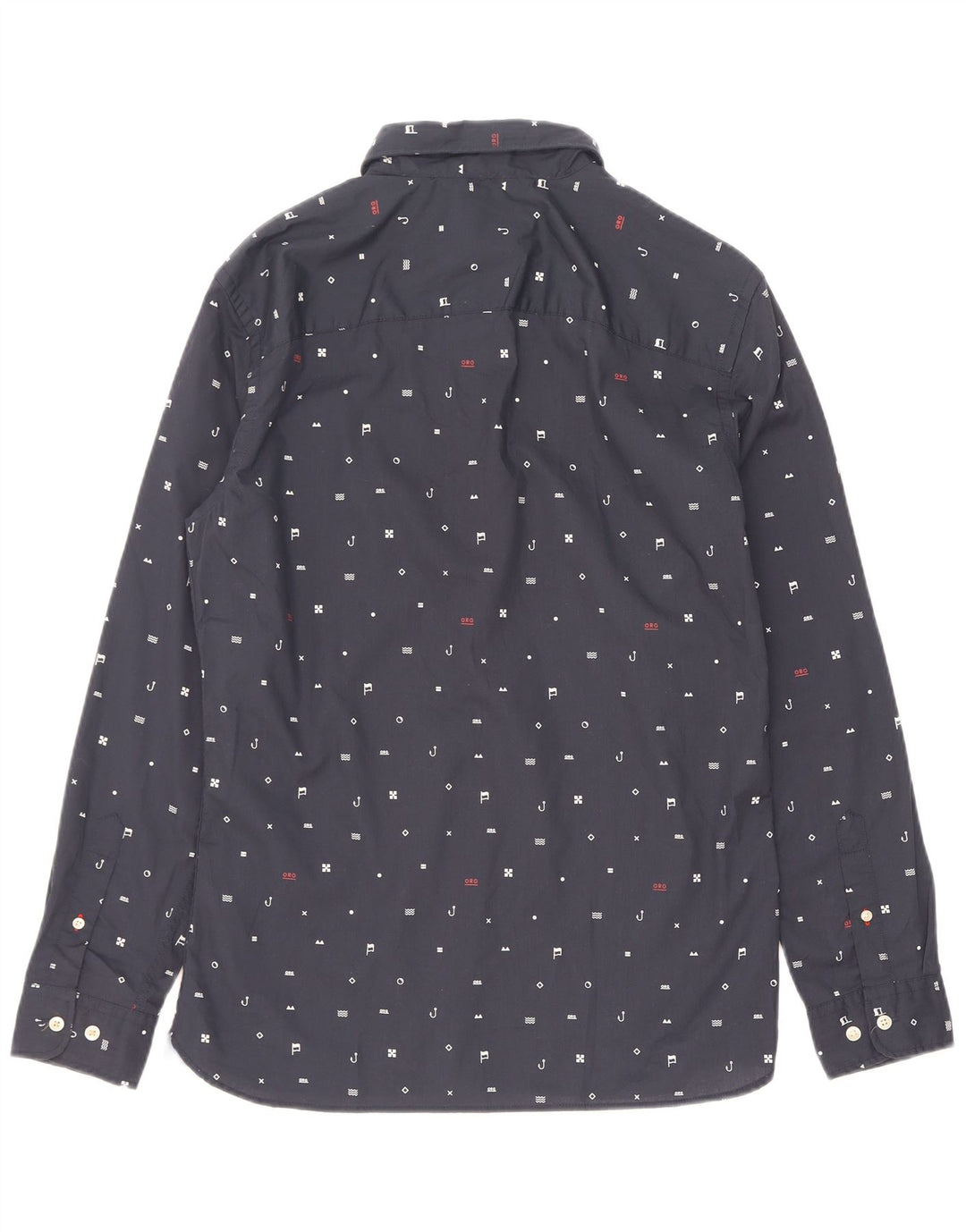 Jack & Jones Camicia da uomo con motivo astratto Poliestere medio blu navy
