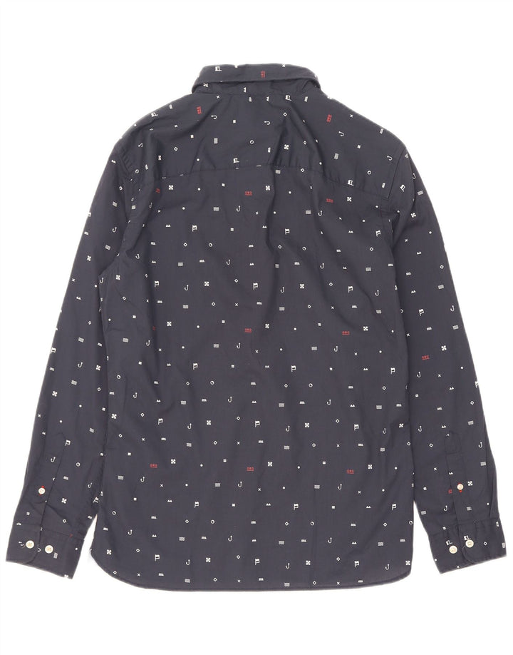Jack & Jones Camicia da uomo con motivo astratto Poliestere medio blu navy