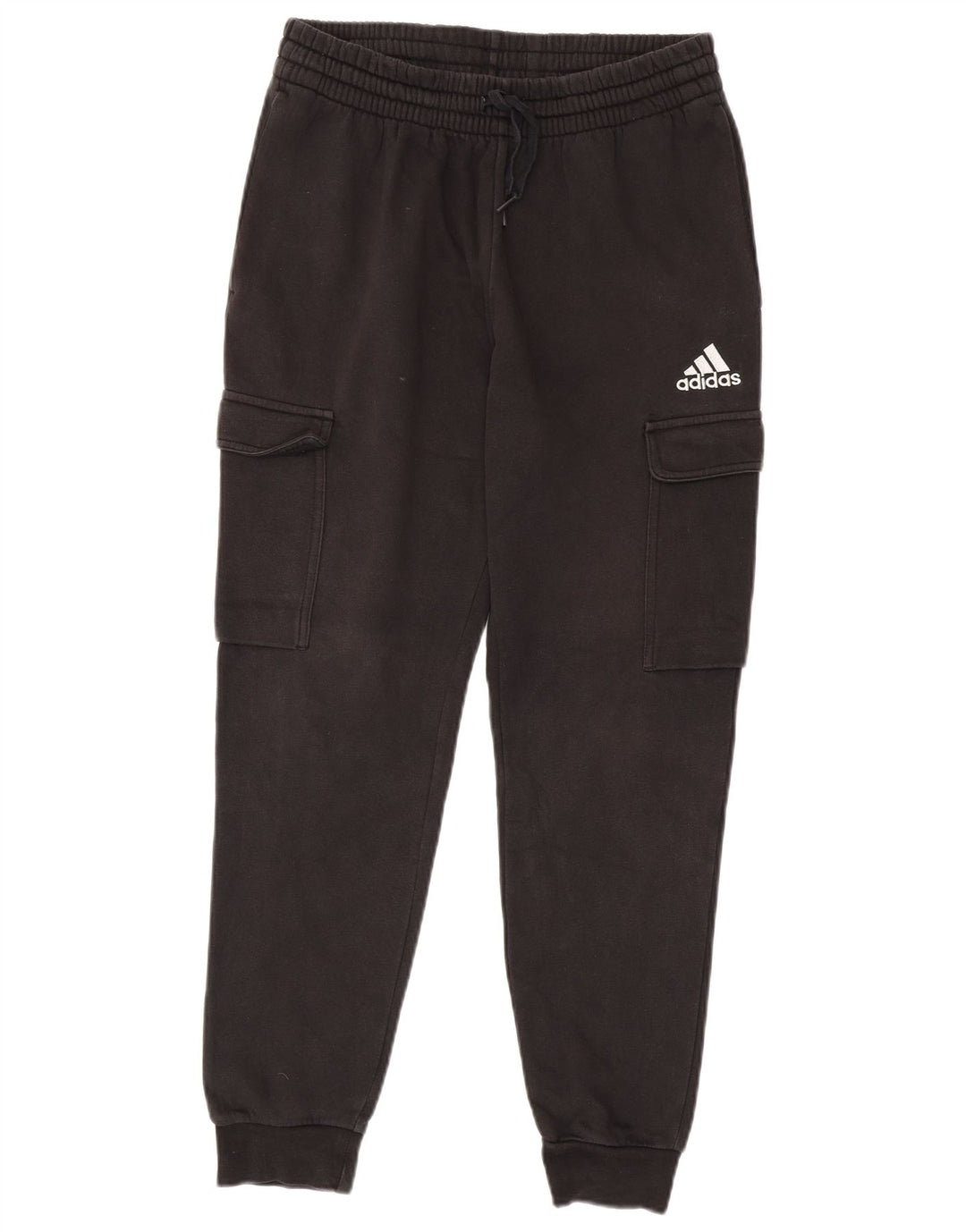 Pantaloni da tuta da uomo Adidas Cargo Joggers medio cotone nero