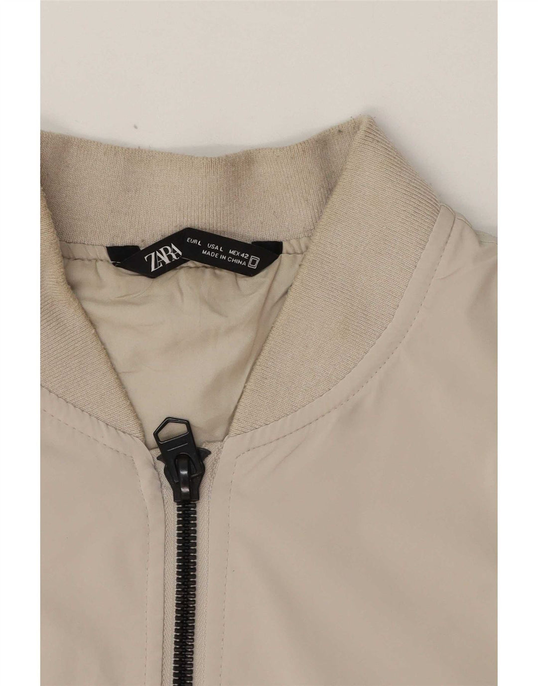 Giubbotto bomber da uomo Zara UK 40 Large in polietilene grigio