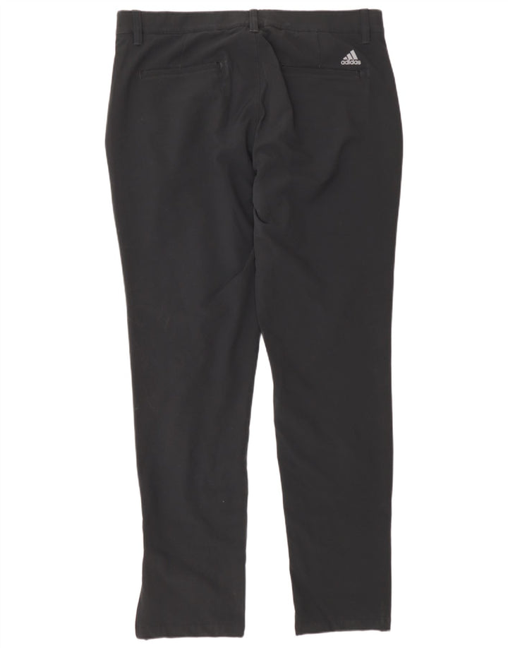 Pantaloni chino slim da uomo Adidas W34 L32 poliestere nero