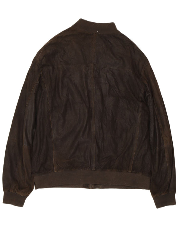 Giacca in pelle da uomo GIMO'S UK 42 XL Marrone