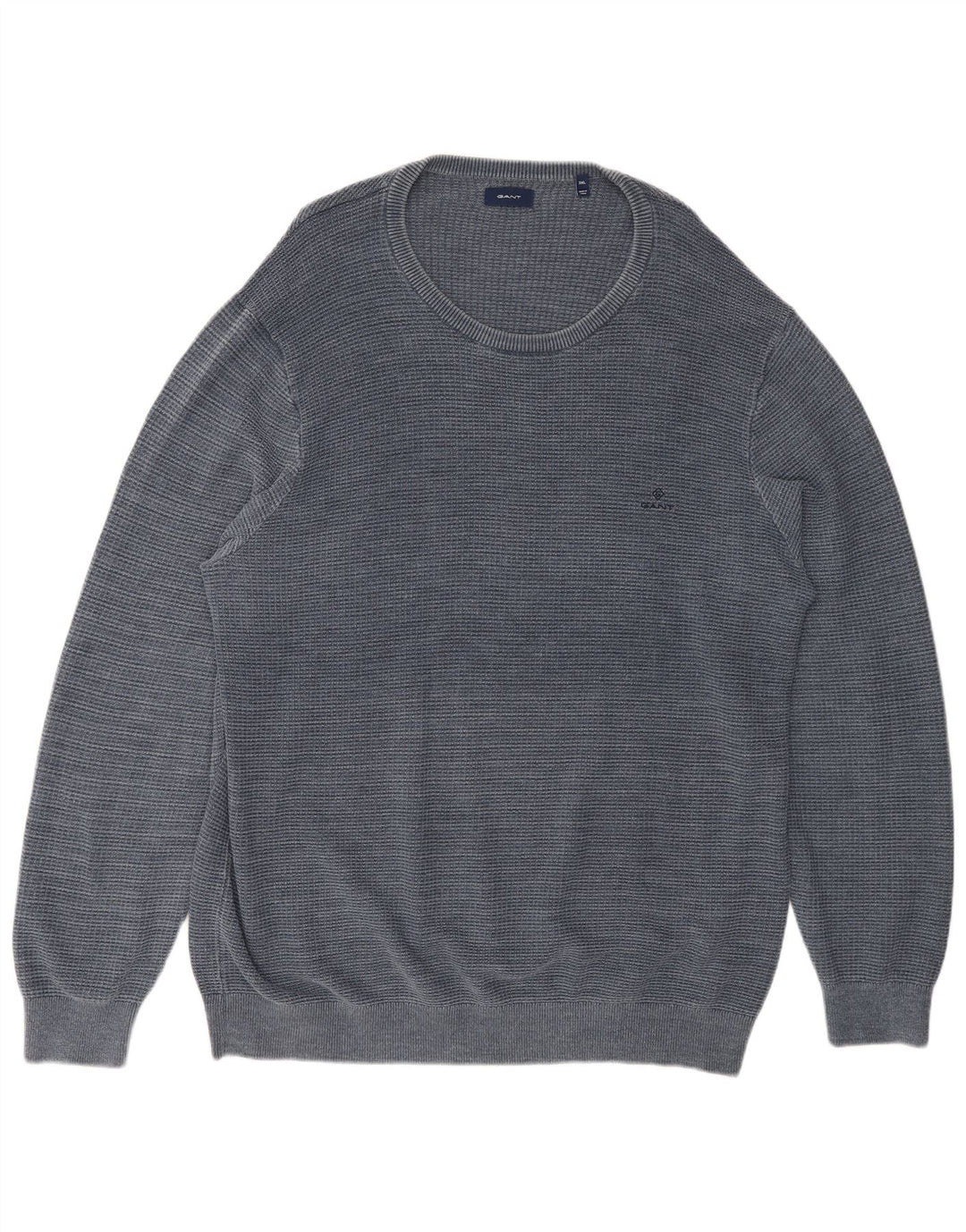 GANT Mens Crew Neck Jumper Sweater 3XL Blue Cotton