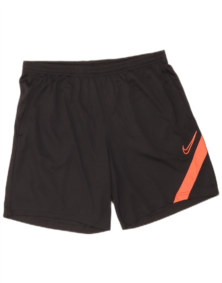 Pantaloncini sportivi Nike Dri Fit da uomo, grandi, in poliestere color block nero