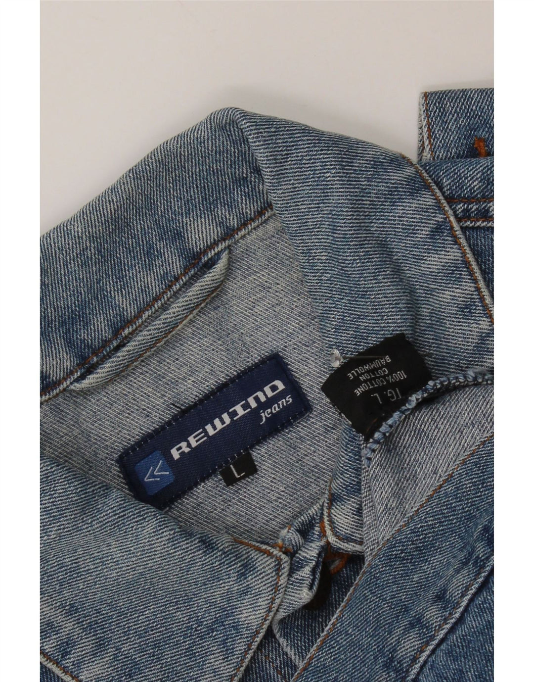 Giacca in denim da uomo Rewino UK 40 grande cotone blu