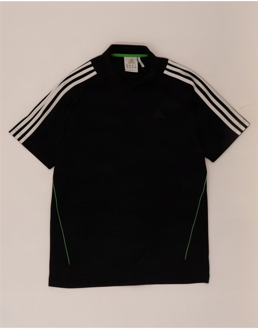 Polo Adidas Climacool da uomo piccola in poliestere nero