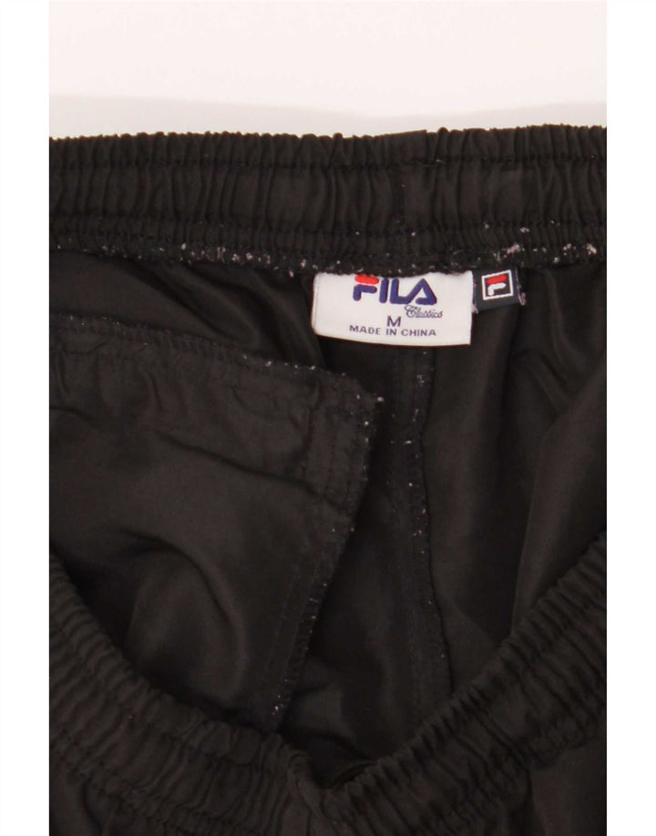 Pantaloncini da bagno Fila da uomo medio nero in poliestere