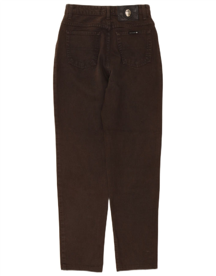 Jeans Trussardi Donna Tapered Taglia 29 Cotone Marrone