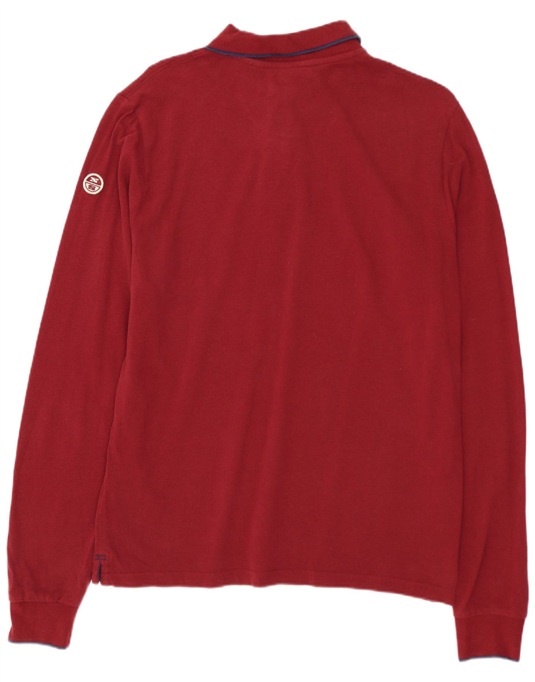 Polo da uomo a maniche lunghe NORTH SAILS piccola rossa