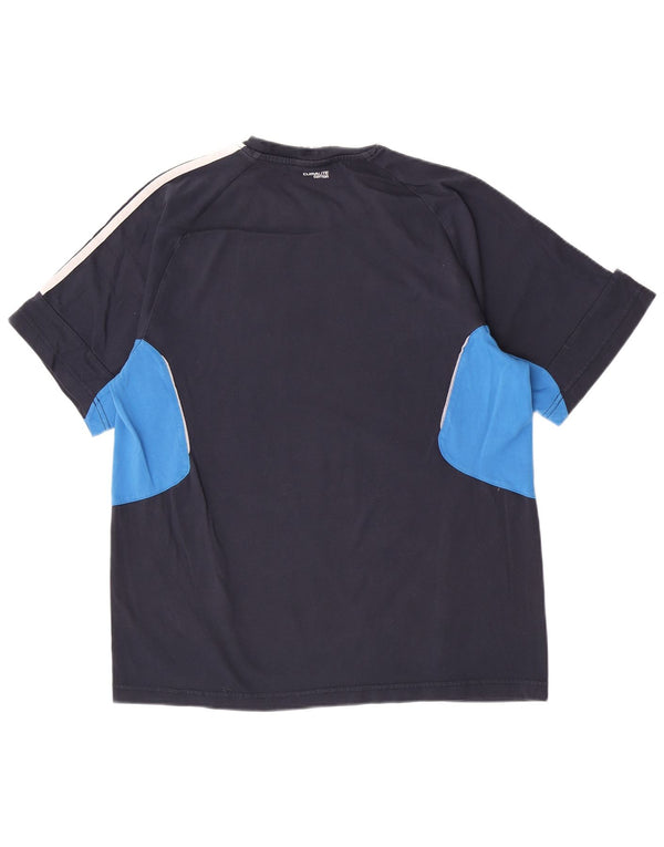 T-shirt Adidas da uomo a maniche corte Regular Top Small Blu Navy Colourblock