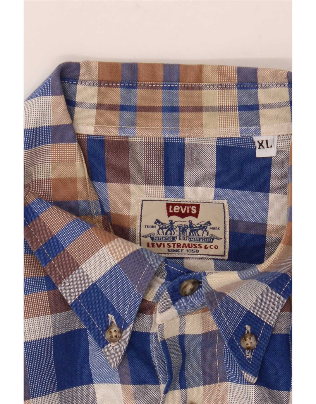 Camicia Levi's da uomo XL a quadri blu