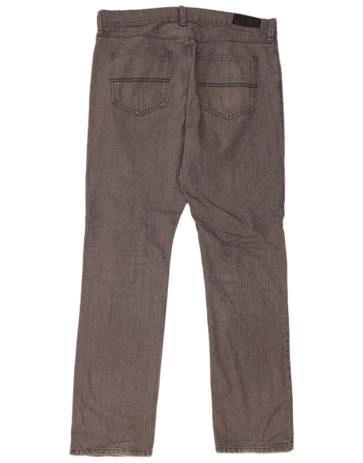 Jeans dritti regolari da donna Marks & Spencer W36 L33 cotone grigio