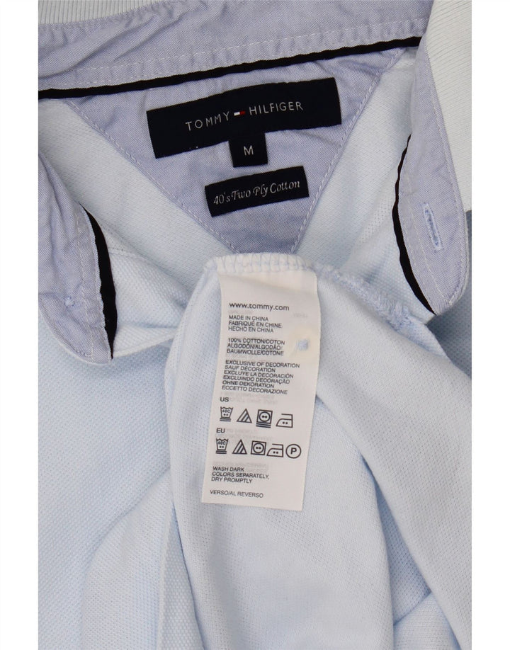 Polo da uomo Tommy Hilfiger in cotone blu medio