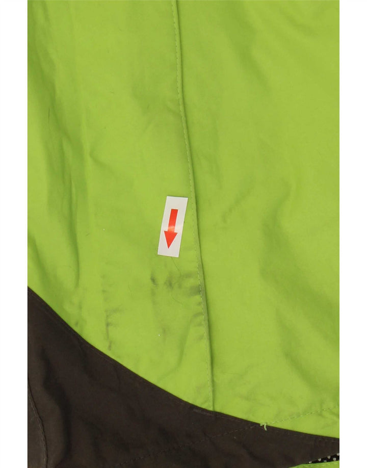 Giacca antipioggia con cappuccio da donna Jack Wolfskin UK 12/14 Colore verde medio