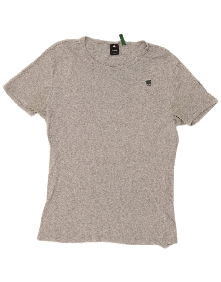 T-shirt da uomo G-Star Top in cotone mélange grigio medio