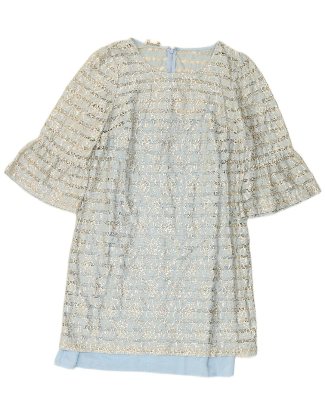 MONSOON Womens Shift Dress UK 10 Small  Blue Floral Nylon