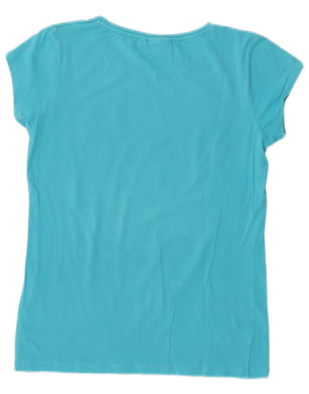 ELLESSE T-shirt grafica da donna Heritage UK 10 piccola in cotone blu