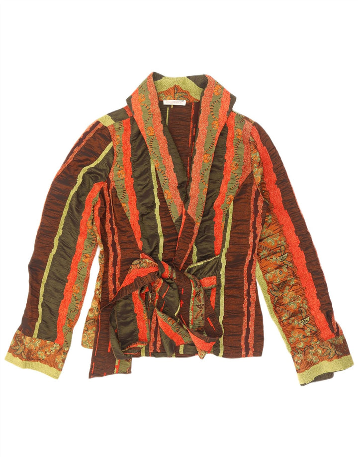 Camicetta da donna Naracamicie Wrap Shirt UK 10 piccola a righe multicolore