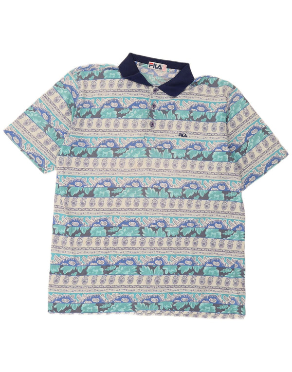 Polo da uomo Fila IT 56 XL floreale multicolore