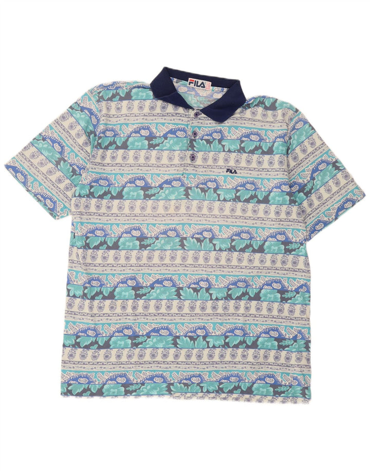 Polo da uomo Fila IT 56 XL floreale multicolore