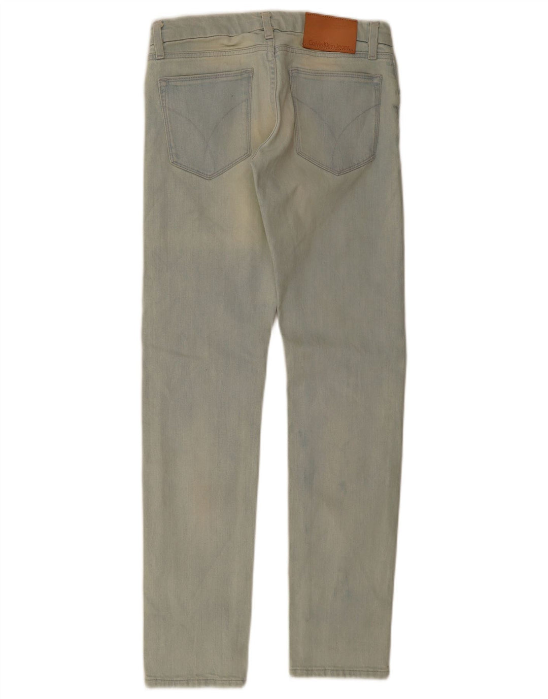 Jeans slim da donna Calvin Klein W25 L32 cotone blu